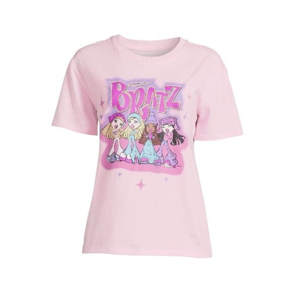 Women’s Juniors' Bratz Graphic Tee with Short Sleeves, Size M - Picture 5 of 6